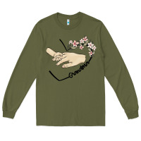 Army Green personalized grandma Long Sleeve Tee - MaliasSmallBusiness