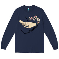 Navy personalized grandma Long Sleeve Tee - MaliasSmallBusiness