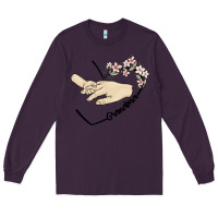 Plum personalized grandma Long Sleeve Tee - MaliasSmallBusiness