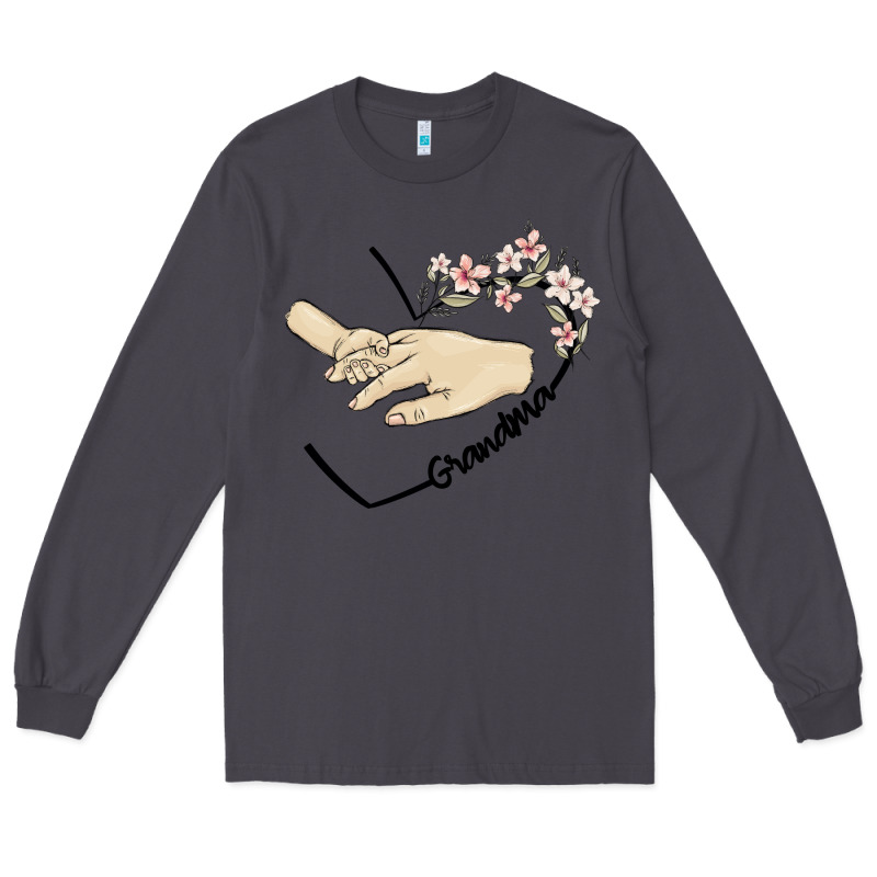 Personalized Grandma Long Sleeve Tee by MaliasSmallBusiness | Teevron