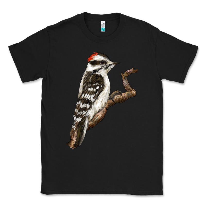Downy Woodpecker Classic Tee by LillyAllenDesigns | Teevron