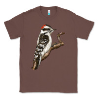 Chestnut Downy Woodpecker Classic Tee - LillyAllenDesigns