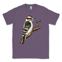Lavender Downy Woodpecker Classic Tee - LillyAllenDesigns