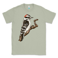 Matcha Downy Woodpecker Classic Tee - LillyAllenDesigns