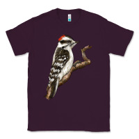 Plum Downy Woodpecker Classic Tee - LillyAllenDesigns