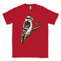 Red Downy Woodpecker Classic Tee - LillyAllenDesigns