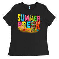 Black summer break Ladies Tee - texasbilliewilder