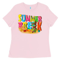 Bubblegum Pink summer break Ladies Tee - texasbilliewilder