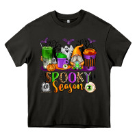 Asphalt Spooky Season Coffee Cups Heavy Core Tee - texasbilliewilder
