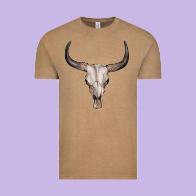 Bullskull Vintage Tee Designed By Artiststas