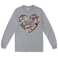 Heather Grey but first coffee Long Sleeve Tee - MaliasSmallBusiness