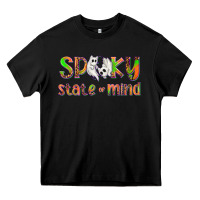 Black Spooky State of Mind Heavy Core Tee - texasbilliewilder