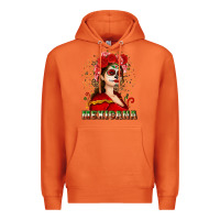 Carrot Sugar skull girl with Mexicana Premium Hoodie - NancyCooperArtShop