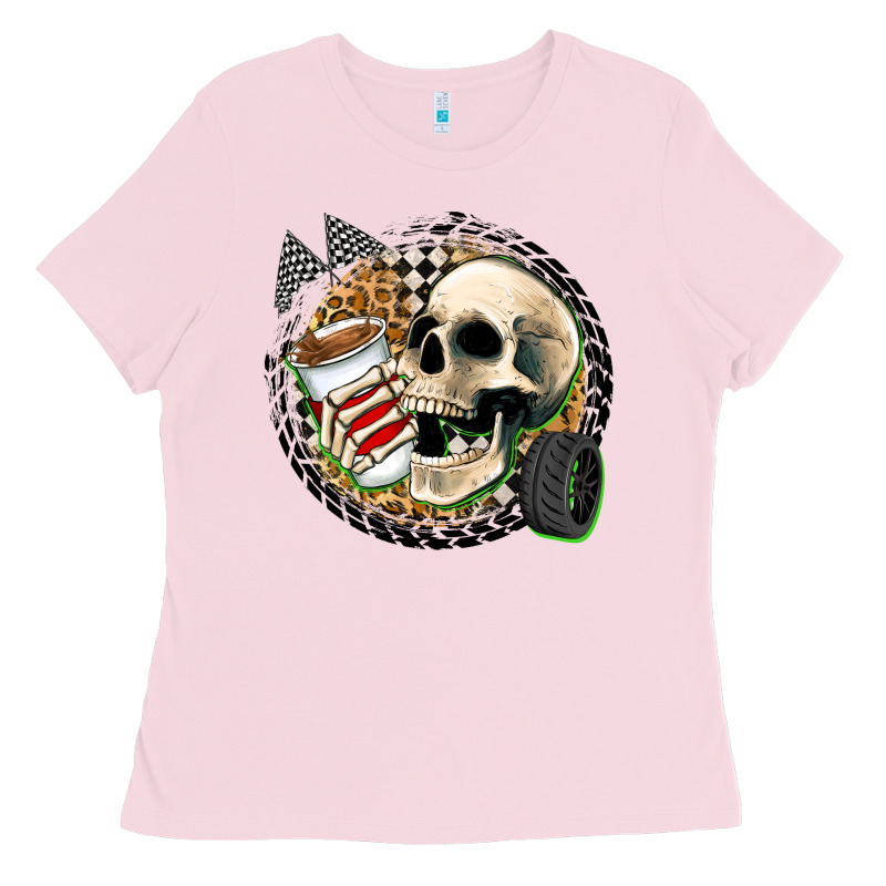 Race Skull Ladies Tee by Zillion Design Studio | Teevron