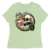 Matcha race skull Ladies Tee - Zillion Design Studio
