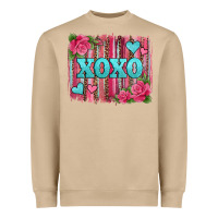 Mushroom xoxo valentines day leopard glitter brushstroke Heavyweight Sweatshirt - Jasminsmagicworld