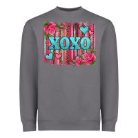 Storm xoxo valentines day leopard glitter brushstroke Heavyweight Sweatshirt - Jasminsmagicworld