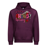 Mauve Wine howdy honey rose olivia Urban Hoodie - OliviaCreatesArt