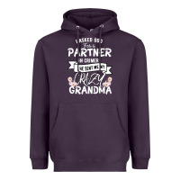 Plum I Asked God For a Partner In Crime He Sent Me My Crazy Grandma Heavyweight Hoodie - Bettercallsaul