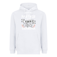 White I Asked God For a Partner In Crime He Sent Me My Crazy Grandma Heavyweight Hoodie - Bettercallsaul