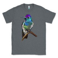 Charcoal Heather Rivoli`s Hummingbird Classic Tee - LillyAllenDesigns
