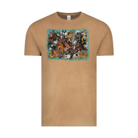 Vintage Camel bucking bronco rodeo revolver western background Vintage Tee - AdoDesignShop