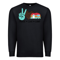 Black Peace Love Camp Premium Sweatshirt - Bettercallsaul