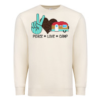 Sandshell Peace Love Camp Premium Sweatshirt - Bettercallsaul