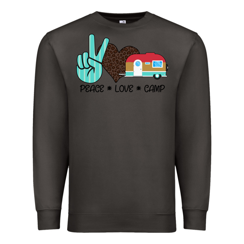 Peace Love Camp Premium Sweatshirt by Bettercallsaul | Teevron