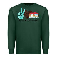 Sports Green Peace Love Camp Premium Sweatshirt - Bettercallsaul
