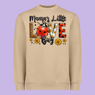 Mama's Little Love Bug Heavyweight Sweatshirt Designed By Lillyallendesigns