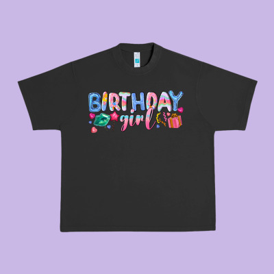 Birthday Girl Urban Heavy Tee Designed By Nancycooperartshop