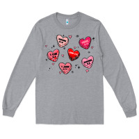 Heather Grey howdy valentine Long Sleeve Tee - MaliasSmallBusiness