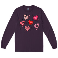 Plum howdy valentine Long Sleeve Tee - MaliasSmallBusiness