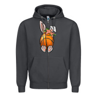 Smoke Basketball Easter Bunny Zipper Hoodie - BundleAndBundleShop