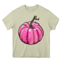 Breast Cancer Awereness Pumpkin Heavy Core Tee | Teevron