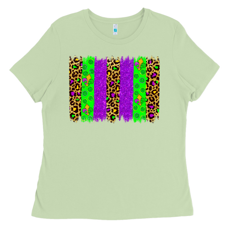 Mardi Gras Brush Stoke Ladies Tee by JahusDesignShop | Teevron
