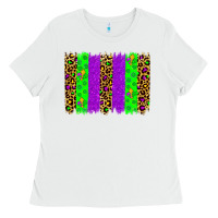 White mardi gras brush stoke Ladies Tee - JahusDesignShop