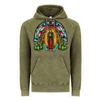 Vintage Olive our lady of guadalupe rainbow Vintage Hoodie - JahusDesignShop