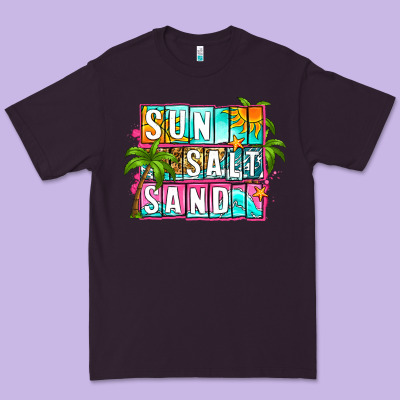 Sun Salt Sand Summer Premium Tee Designed By Zillion Design Studio