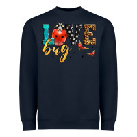 Navy love bug lady bug Heavyweight Sweatshirt - LillyAllenDesigns