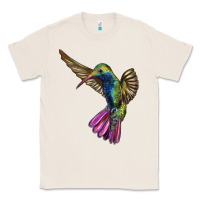 Natural Broad Billed Hummingbird Classic Tee - LillyAllenDesigns