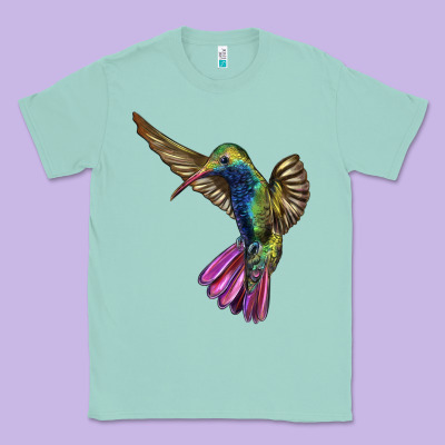 Broad Billed Hummingbird Classic Tee Designed By Lillyallendesigns