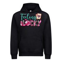 Black feeling lucky Urban Hoodie - OliviaCreatesArt