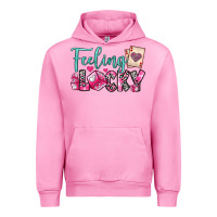 Fuchsia Pink feeling lucky Urban Hoodie - OliviaCreatesArt