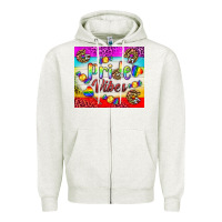 Oatmeal Heather Pride Vibes LGBTQ+ Tumbler Zipper Hoodie - BundleAndBundleShop