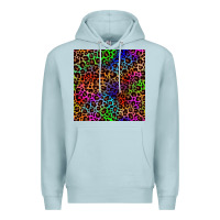 Blue Mist Pride leopard seamless pattern Premium Hoodie - NancyCooperArtShop