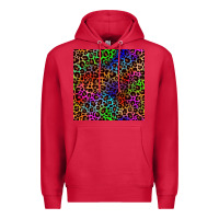 Cardinal Pride leopard seamless pattern Premium Hoodie - NancyCooperArtShop