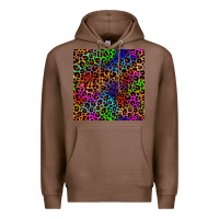Chestnut Pride leopard seamless pattern Premium Hoodie - NancyCooperArtShop