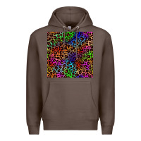 Coffee Pride leopard seamless pattern Premium Hoodie - NancyCooperArtShop